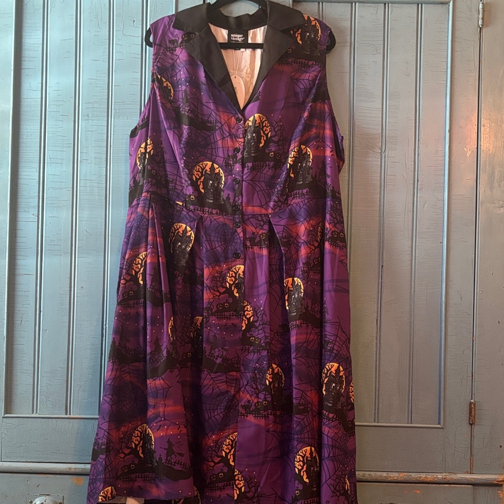 Unique Vintage Haunted House swing Dress